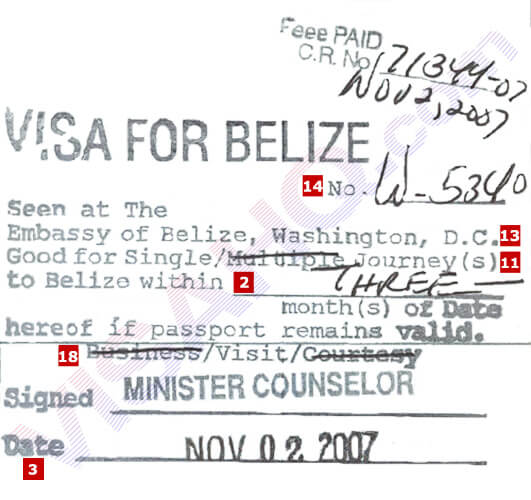 Belize Visa